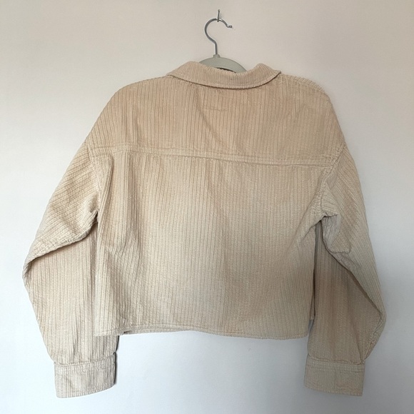 American Eagle Corduroy Cropped Shirt Jacket - Picture 7 of 12